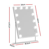 NNEDSZ Bluetooth Makeup Mirror 30x40cm Hollywood Vanity with LED Light White