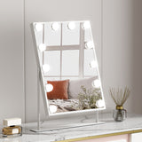 NNEDSZ Bluetooth Makeup Mirror 30x40cm Hollywood Vanity with LED Light White
