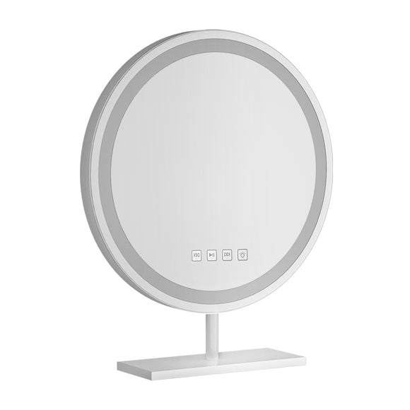 NNEDSZ Makeup Mirror 40x40cm Hollywood Vanity with LED Light Tabletop Round