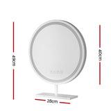 NNEDSZ Makeup Mirror 40x40cm Hollywood Vanity with LED Light Tabletop Round