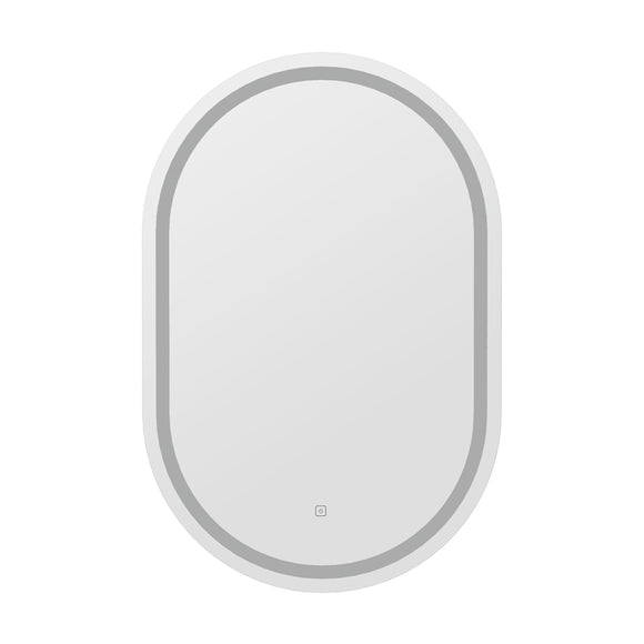 NNEDSZ LED Wall Mirror With Light 50X75CM Bathroom Decor Oval Mirrors Vanity