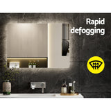 NNEDSZ Wall Mirror 70X50cm with LED Light Bathroom Home Decor Round Rectangle