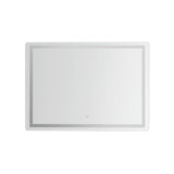 NNEDSZ Wall Mirror 100X70CM with LED Light Bathroom Home Decor Round Rectangle