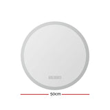 NNEDSZ Bluetooth LED Wall Mirror With Light 50CM Bathroom Decor Round Mirrors
