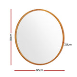 NNEDSZ Wall Mirror Wooden Makeup 80cm
