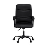 NNEDSZ 2 Point Massage Office Chair PU Leather Black