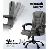 NNEDSZ 2 Point Massage Office Chair Fabric Black