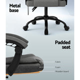 NNEDSZ 2 Point Massage Office Chair Fabric Black