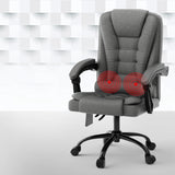 NNEDSZ 2 Point Massage Office Chair Fabric Black