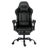 NNEDSZ Artiss 2 Point Massage Gaming Office Chair Footrest Black