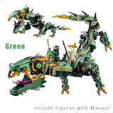 NNEOBA Ninja Mecha Dragon Building Blocks for Kids