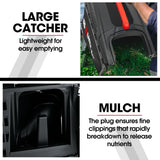 NNEMB 520CX 40V SYNC 17' Cordless Lawn Mower Kit, Fast Charger, 2 x 4Ah Battery, 5 Cutting Heights, Adjustable Ergonomic Handle, Mulching Option