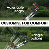 NNEMB 520CX 40V SYNC 17' Cordless Lawn Mower Kit, Fast Charger, 2 x 4Ah Battery, 5 Cutting Heights, Adjustable Ergonomic Handle, Mulching Option