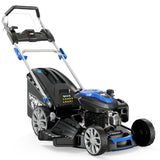 NNEMB 20' 200cc Self-Propelled Lawn Mower, Electric Start, 7 Height, Steel Deck, Deck Wash Port, OHV 4-Stroke Petrol - VS950
