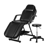NNEDSZ Massage Table Adjustable Salon Bed Chair 3-Fold Black