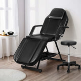 NNEDSZ Massage Table Adjustable Salon Bed Chair 3-Fold Black