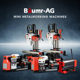 NNEMB 200mm Sheet Metal Shear & Brake Combination, Manual Bending Guillotine, Adjustable Mitre Gauges, 5 Precision Fingers