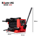 NNEMB 200mm Sheet Metal Shear & Brake Combination, Manual Bending Guillotine, Adjustable Mitre Gauges, 5 Precision Fingers