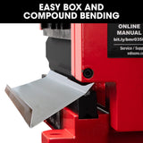NNEMB 200mm Sheet Metal Shear & Brake Combination, Manual Bending Guillotine, Adjustable Mitre Gauges, 5 Precision Fingers