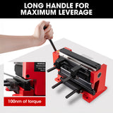 NNEMB 200mm Sheet Metal Shear & Brake Combination, Manual Bending Guillotine, Adjustable Mitre Gauges, 5 Precision Fingers