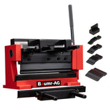 NNEMB 200mm Sheet Metal Shear & Brake Combination, Manual Bending Guillotine, Adjustable Mitre Gauges, 5 Precision Fingers