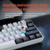 NNEOBA 61 Keys USB Gaming Mechanical Keyboard Red Switch RGB
