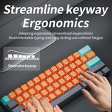 NNEOBA USB Mini Mechanical Gaming Keyboard 61 Key Red Switch