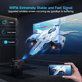 NNEOBA Mini Android 11 Projector (Black)