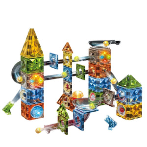 NNEOBA Magnetic Building Blocks with Marble