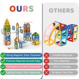 NNEOBA Magnetic Building Blocks with Marble