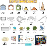 NNEOBA Magnetic Building Blocks with Marble