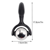 NNEOBA Stainless Steel Massage Ball Roller Deep Tissue Therapy Black