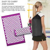 NNEOBA Massage Cushion Yoga Mat & Acupressure Pillow