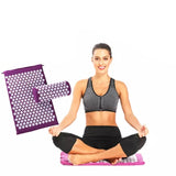 NNETM Acupressure Yoga Mat & Pillow Set for Stress Relief