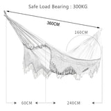 NNEOBA Large Brazilian Macrame Hammock Swing