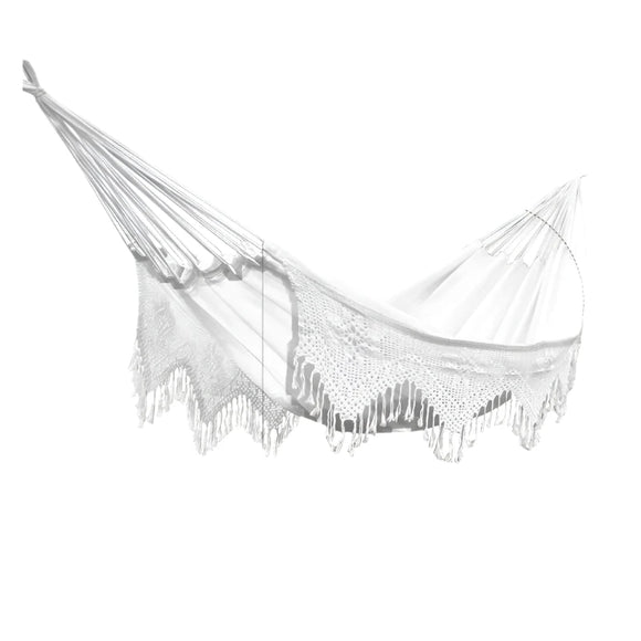 NNEOBA Large Brazilian Macrame Hammock Swing