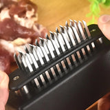 NNEOBA Stainless Steel Meat Tenderizer – 48 Needle Steak Softener