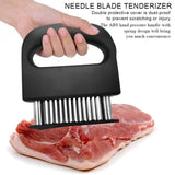 NNEOBA Stainless Steel Meat Tenderizer – 48 Needle Steak Softener