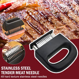 NNEOBA Stainless Steel Meat Tenderizer – 48 Needle Steak Softener