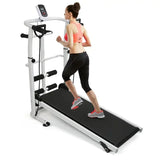 NNEOBA Adjustable Silent Mechanical Treadmill for Home Fitness