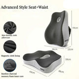 NNEOBA Memory Foam Office Chair Cushion & Lumbar Support Pillow