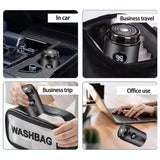 NNEOBA Men’s Electric Razor Portable Rechargeable Shaver with Digital Display Grey
