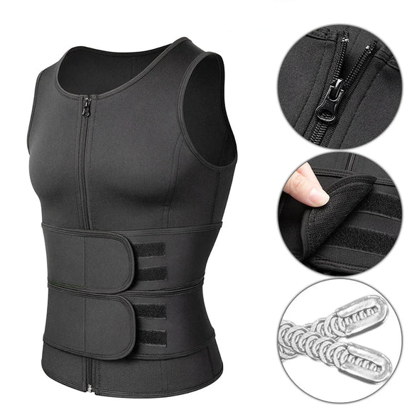 NNEOBA Men Sauna Waist Trainer Fitness Vest Body Shaper
