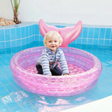 NNEOBA Mermaid Pool Inflatable Swimming Bathing Tub for Kids