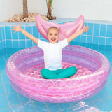 NNEOBA Mermaid Pool Inflatable Swimming Bathing Tub for Kids