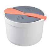 NNEOBA Portable Microwave Rice Cooker & Bento Lunch Box Orange