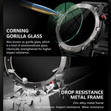 NNEOBA Smart Watch Military C21 Bluetooth Fitness Tracker for Men (Black)