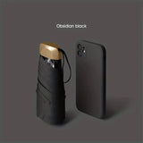 NNEOBA Compact Mini Sunshade Umbrella Foldable & Lightweight Black