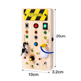 NNEOBA Montessori Busy Board with LED Light for Kids