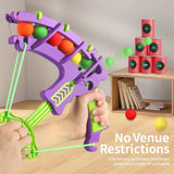 NNEOBA Kid Slingshot Target Sticky Ball Dartboard